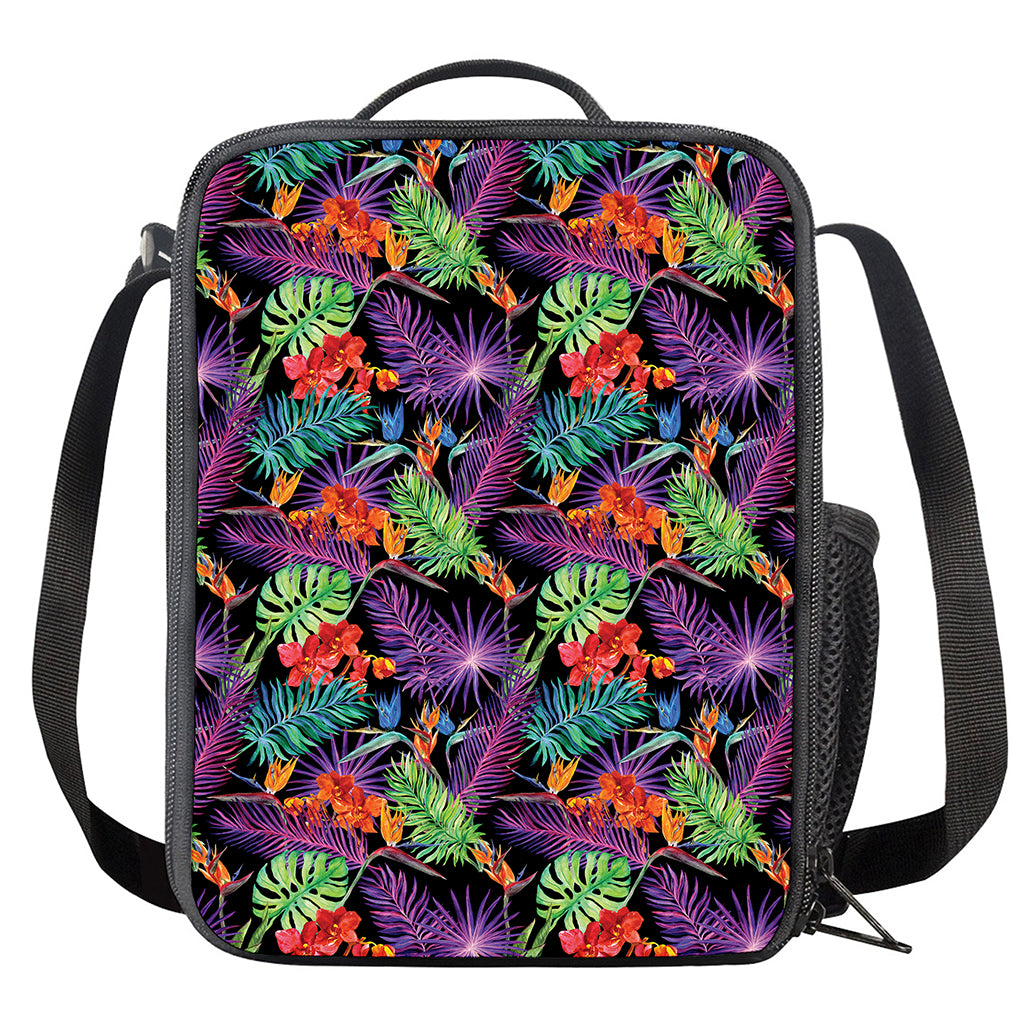 Tropical Hawaiian Jungle Print Crossbody Lunch Bag
