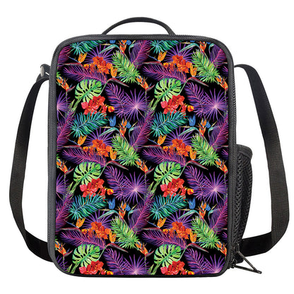 Tropical Hawaiian Jungle Print Crossbody Lunch Bag
