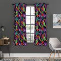 Tropical Hawaiian Jungle Print Grommet Curtain Panels