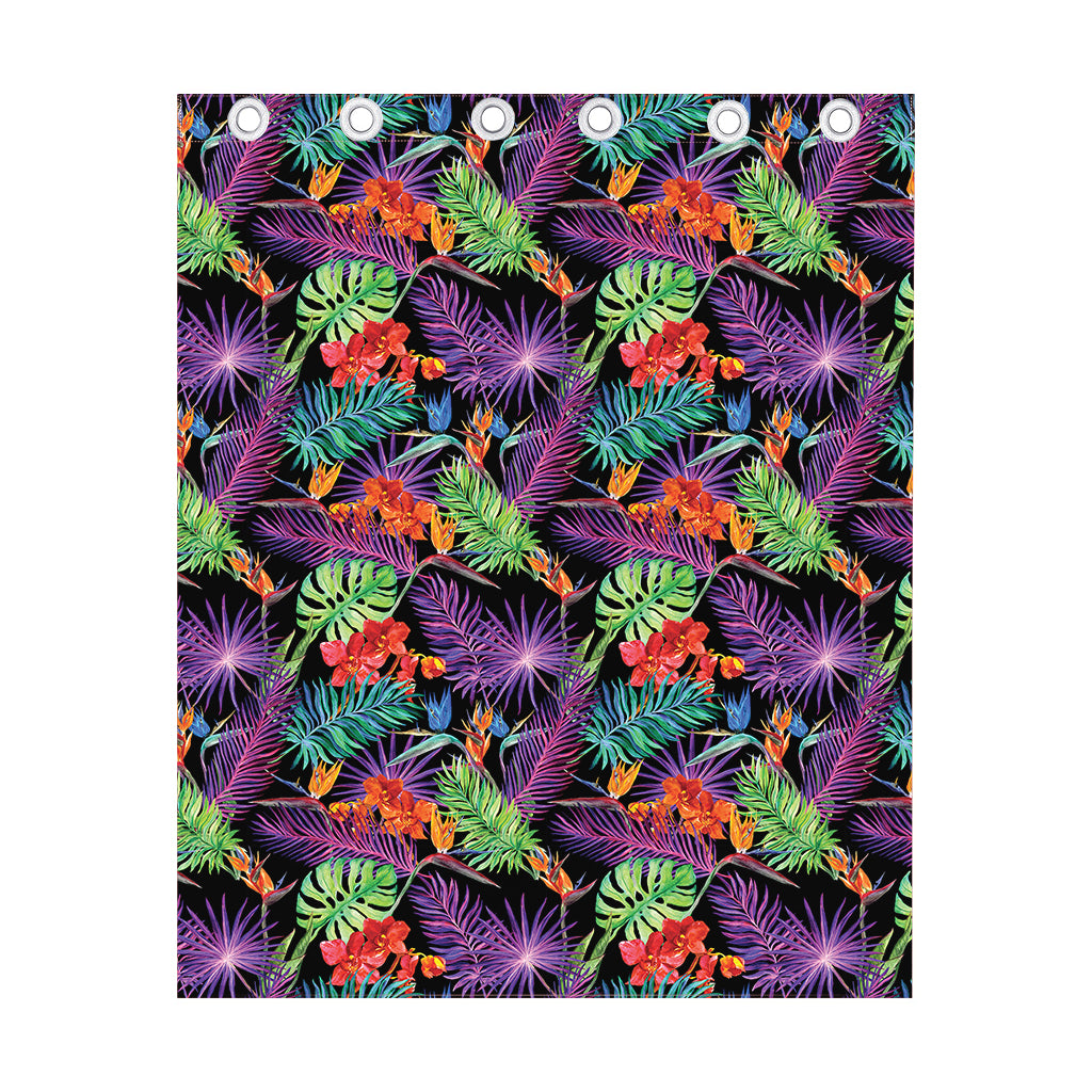 Tropical Hawaiian Jungle Print Curtain