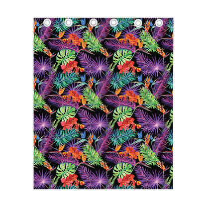 Tropical Hawaiian Jungle Print Curtain