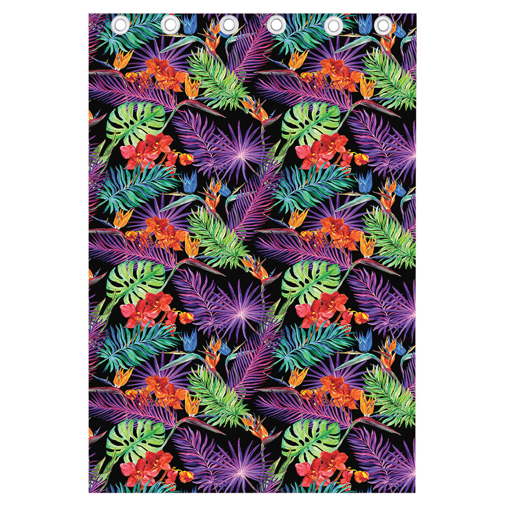 Tropical Hawaiian Jungle Print Curtain