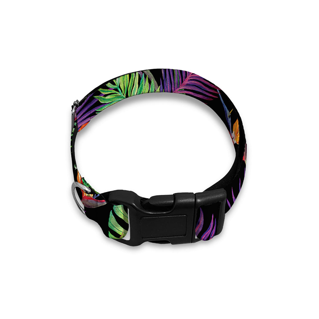 Tropical Hawaiian Jungle Print Dog Collar