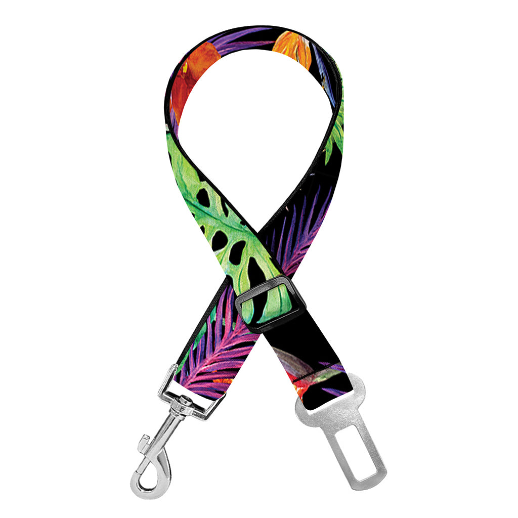 Tropical Hawaiian Jungle Print Dog Seat Belt