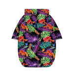 Tropical Hawaiian Jungle Print Dog Zip Up Hoodie