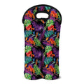 Tropical Hawaiian Jungle Print Double Neoprene Wine Tote