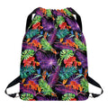 Tropical Hawaiian Jungle Print Drawstring Backpack