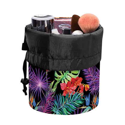 Tropical Hawaiian Jungle Print Drawstring Makeup Bag