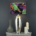 Tropical Hawaiian Jungle Print Drum Lamp Shade