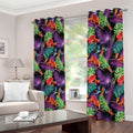 Tropical Hawaiian Jungle Print Extra Wide Grommet Curtains