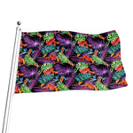 Tropical Hawaiian Jungle Print Flag