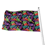 Tropical Hawaiian Jungle Print Flag