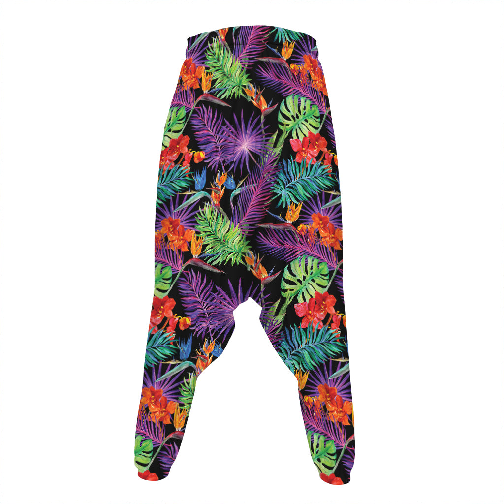 Tropical Hawaiian Jungle Print Hammer Pants