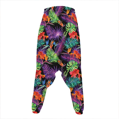 Tropical Hawaiian Jungle Print Hammer Pants