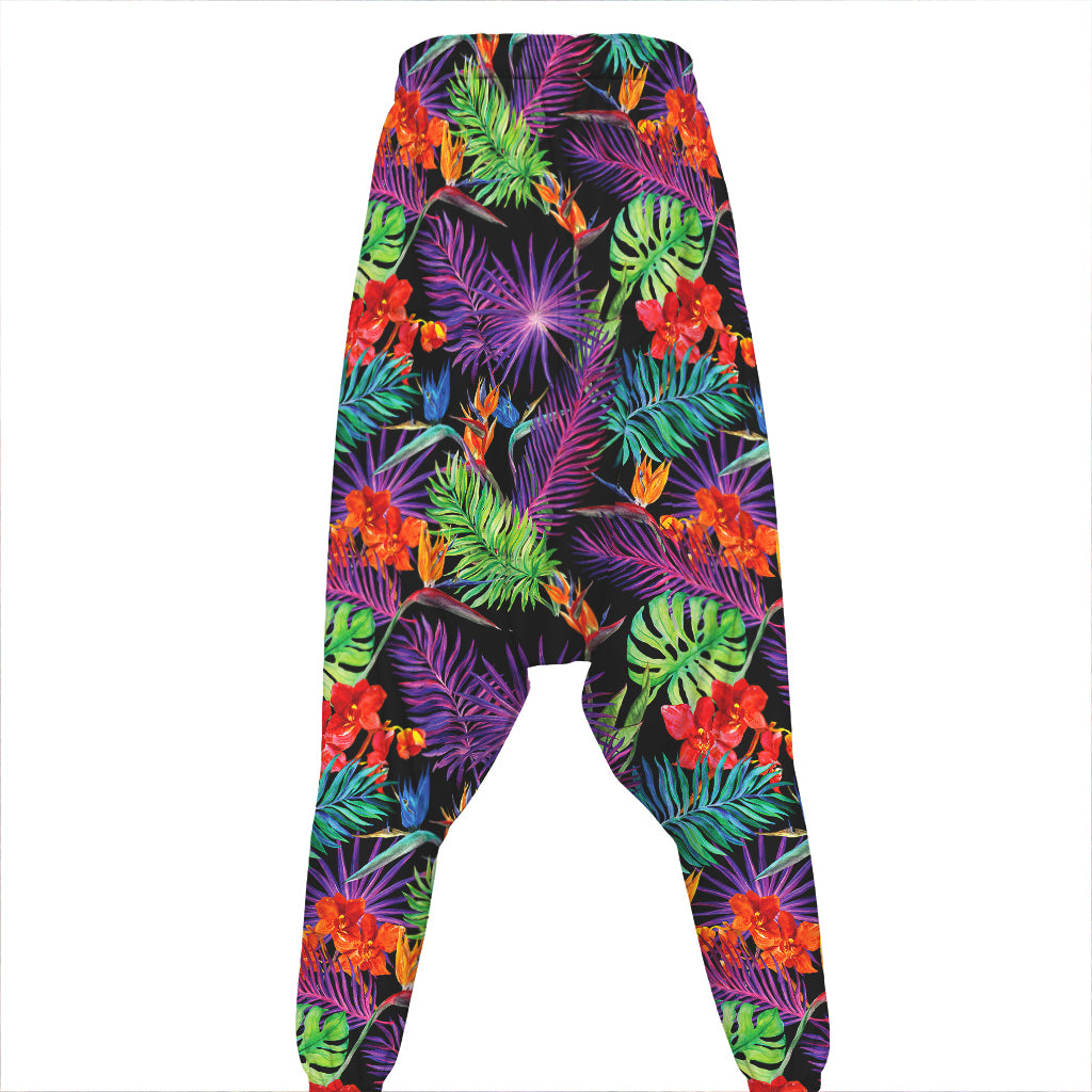 Tropical Hawaiian Jungle Print Hammer Pants