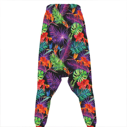 Tropical Hawaiian Jungle Print Hammer Pants
