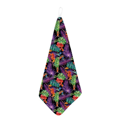 Tropical Hawaiian Jungle Print Hand Towel