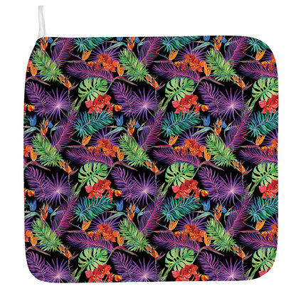 Tropical Hawaiian Jungle Print Hand Towel