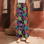 Tropical Hawaiian Jungle Print Harem Pants
