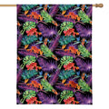 Tropical Hawaiian Jungle Print House Flag