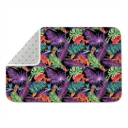 Tropical Hawaiian Jungle Print Indoor Door Mat