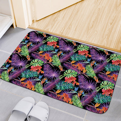 Tropical Hawaiian Jungle Print Indoor Door Mat