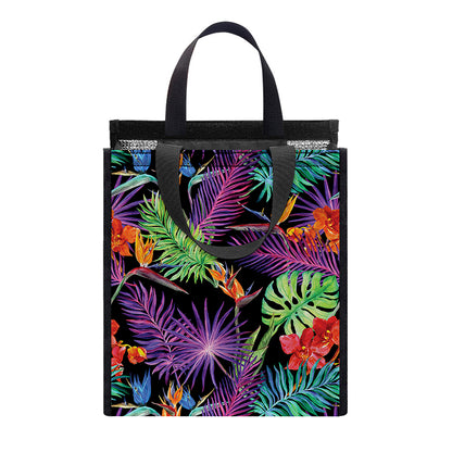 Tropical Hawaiian Jungle Print Insulated Lunch Tote