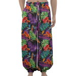 Tropical Hawaiian Jungle Print Lantern Pants