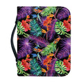 Tropical Hawaiian Jungle Print Leather Bible Cover