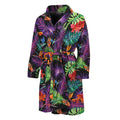 Tropical Hawaiian Jungle Print Men's Bathrobe