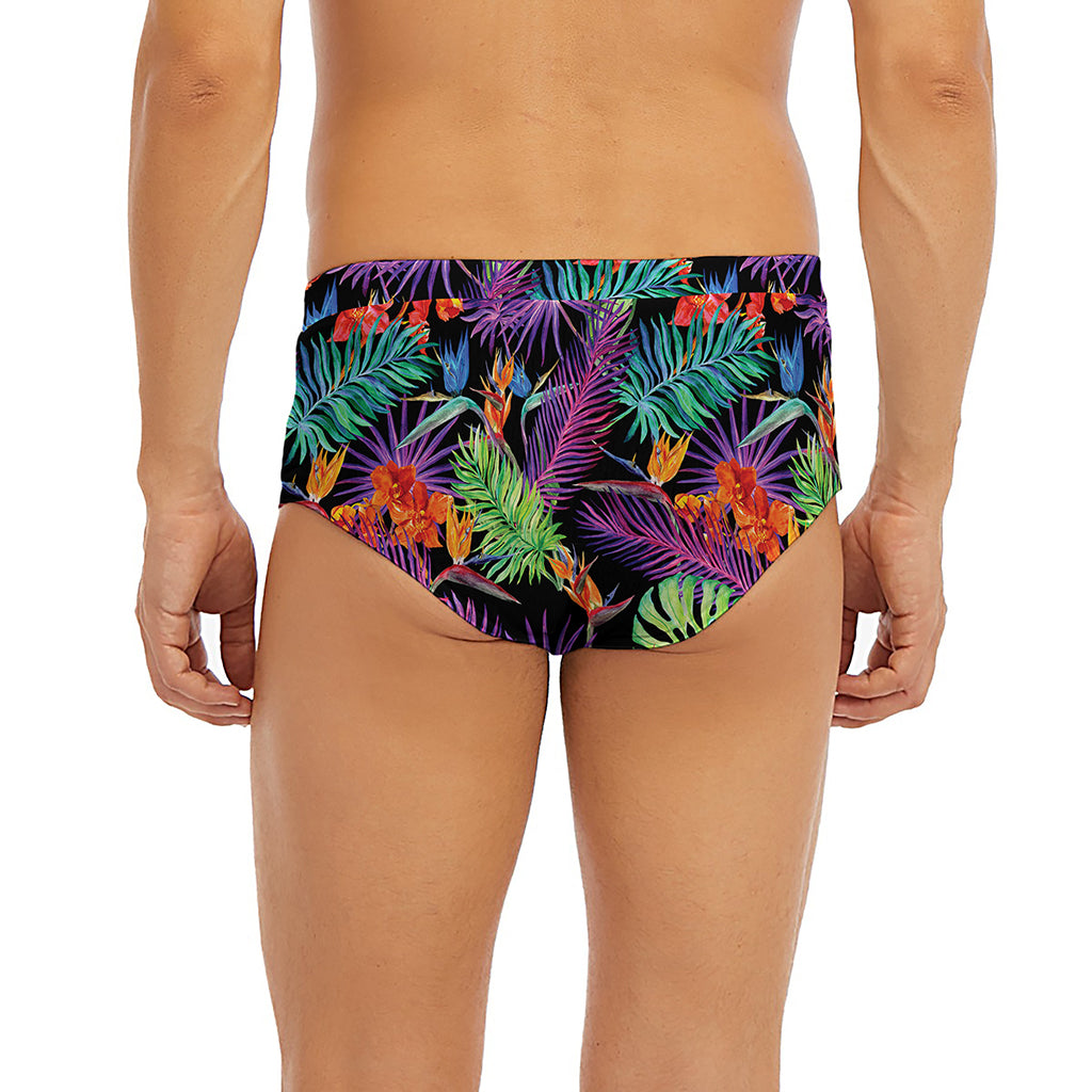 Tropical Hawaiian Jungle Print Men's Briefs