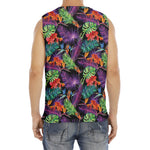 Tropical Hawaiian Jungle Print Men's Fitness Tank Top