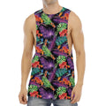 Tropical Hawaiian Jungle Print Men's Muscle Tank Top