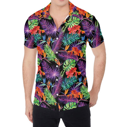 Tropical Hawaiian Jungle Print Men's Shirt