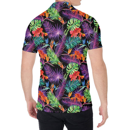 Tropical Hawaiian Jungle Print Men's Shirt