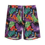 Tropical Hawaiian Jungle Print Men's Sports Shorts