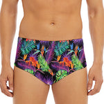 Tropical Hawaiian Jungle Print Men's Triangle Swim Briefs