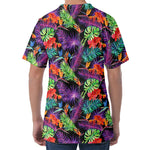Tropical Hawaiian Jungle Print Men's Velvet T-Shirt