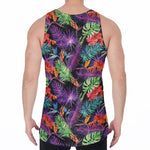 Tropical Hawaiian Jungle Print Men's Velvet Tank Top