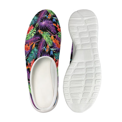 Tropical Hawaiian Jungle Print Mesh Casual Shoes