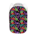 Tropical Hawaiian Jungle Print Mesh Laundry Hamper
