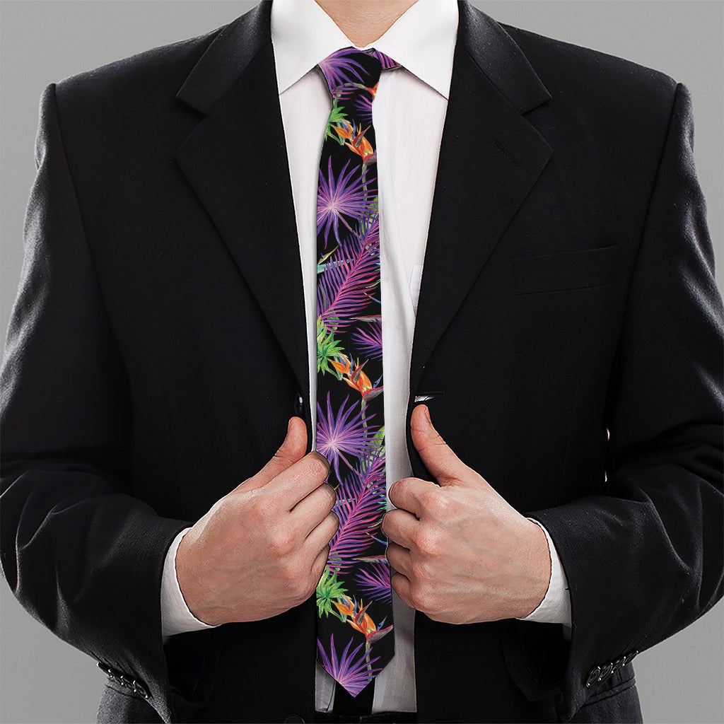 Tropical Hawaiian Jungle Print Necktie