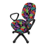 Tropical Hawaiian Jungle Print Office Chair Cover