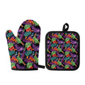 Tropical Hawaiian Jungle Print Oven Mitt And Pot Holder Set
