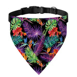Tropical Hawaiian Jungle Print Over The Collar Dog Bandana
