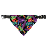 Tropical Hawaiian Jungle Print Over The Collar Dog Bandana