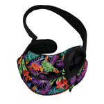 Tropical Hawaiian Jungle Print Pet Sling Carrier