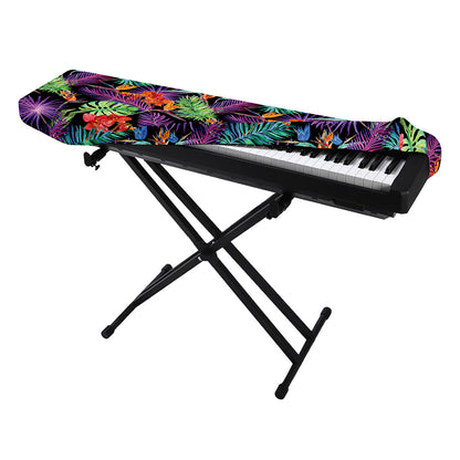 Tropical Hawaiian Jungle Print Piano Keyboard Cover