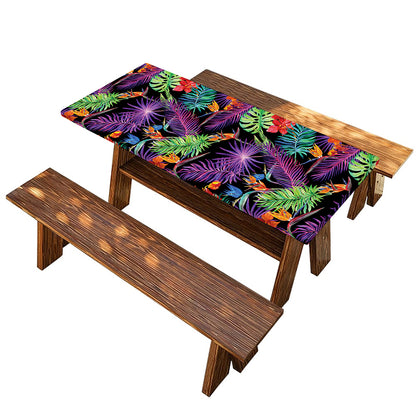 Tropical Hawaiian Jungle Print Picnic Table Cover