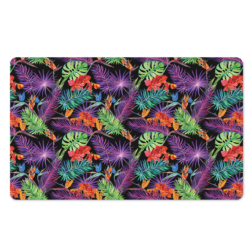 Tropical Hawaiian Jungle Print Polyester Doormat